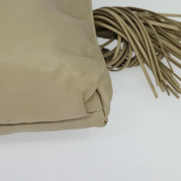 PRADA Pouch Nylon Beige Auth 120457V - Picture 13 of 16